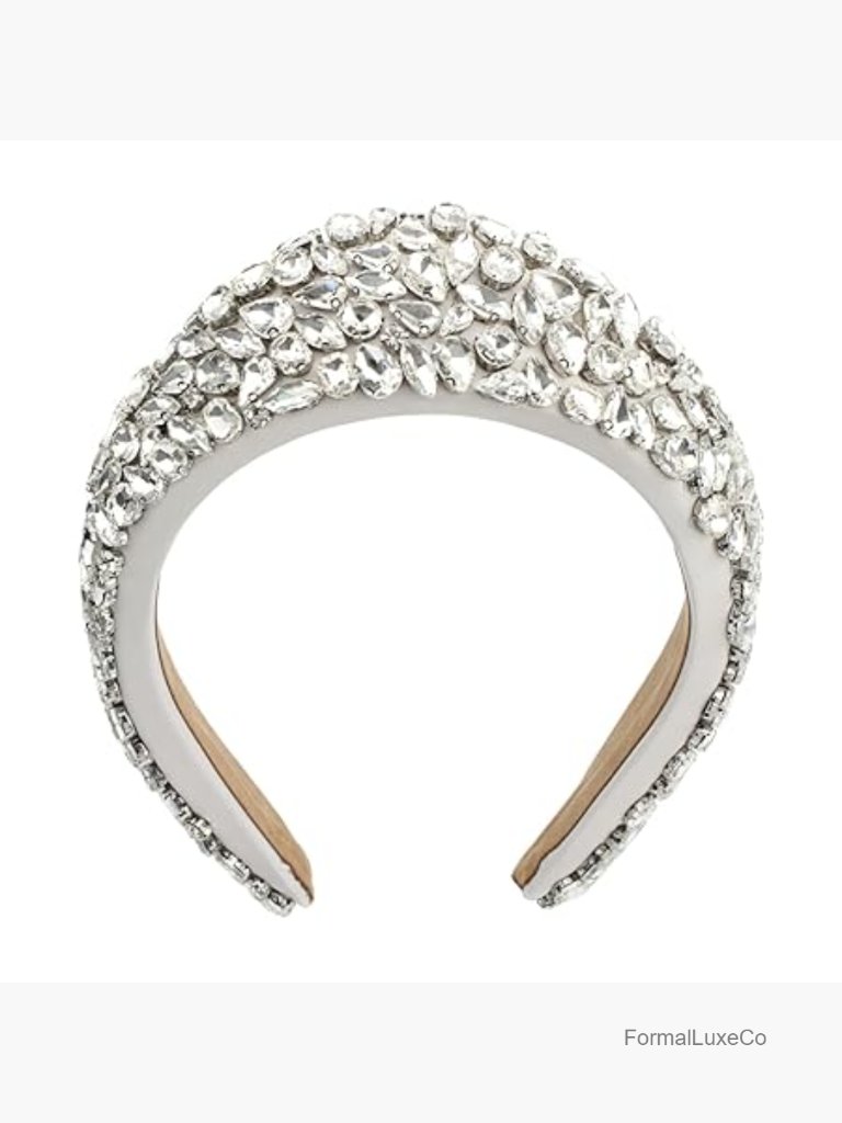 Sparkling Rhinestone Crystal Crown Headband For Women Elegant Hair Accessory